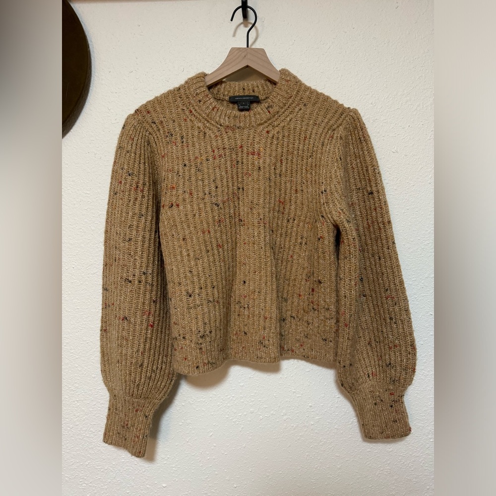 French connection puff sleeve sweater L